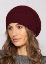 Load image into Gallery viewer, Possum and Merino  NW5073 Moss Baggie Beanie - UNISEX Fashion baggie beanie in plain knit with rib turn up.  Composition - 40% Possum Fur, 53% Merino, 7% Silk  One size