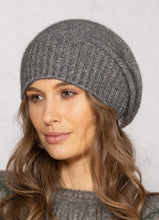 Load image into Gallery viewer, Possum and Merino  NW5073 Moss Baggie Beanie - UNISEX Fashion baggie beanie in plain knit with rib turn up.  Composition - 40% Possum Fur, 53% Merino, 7% Silk  One size