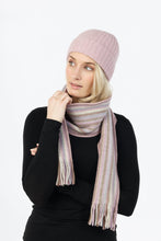 Load image into Gallery viewer, Possum and Merino  NX378 Multi Stripe Scarf - Beautiful multi stripe scarf.