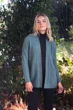 Load image into Gallery viewer, Possum and Merino  9833 Relaxed Jacket - Classic edge to edge jacket with purl detail on hem and cuffs.   Made in New Zealand from a premium blend of 40% possum fur, 50% merino &amp; 10% nylon.