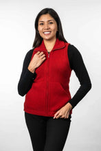 Load image into Gallery viewer, Possum and Merino  TR1014 Zip Vest - This zip vest features knitted in pockets and is shaped for a flattering fit.   Made proudly in New Zealand from a premium blend of 25% possum fur, 65% merino &amp; 10% silk.  