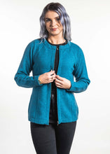 Load image into Gallery viewer, Possum and Merino  TR1023 Coverseam Jacket - A crew neck zip jacket with coverseaming detail for a streamlined, flattering look.