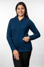 Load image into Gallery viewer, Possum and Merino  TR1024 Hooded Zip Jacket - A warm and cosy hooded jacket with pockets.  Made proudly in New Zealand from a premium blend of 25% possum fur, 65% merino &amp; 10% silk.
