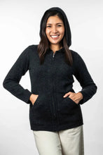 Load image into Gallery viewer, Possum and Merino  TR1024 Hooded Zip Jacket - A warm and cosy hooded jacket with pockets.  Made proudly in New Zealand from a premium blend of 25% possum fur, 65% merino &amp; 10% silk.