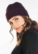 Load image into Gallery viewer, Possum and Merino  TR200 Moss Stitch Beanie - A beanie using moss stitch with a turned back edge.  Makes a set with TR49 Plain Gloves and TR100 Moss Stitch Scarf.   One Size Only   Made proudly in New Zealand from a luxurious blend of 25% possum fur, 65% merino &amp; 10% silk.