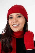 Load image into Gallery viewer, Possum and Merino  TR200 Moss Stitch Beanie - A beanie using moss stitch with a turned back edge.  Makes a set with TR49 Plain Gloves and TR100 Moss Stitch Scarf.   One Size Only   Made proudly in New Zealand from a luxurious blend of 25% possum fur, 65% merino &amp; 10% silk.