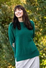 Load image into Gallery viewer, Possum and Merino  Z157 Entwine Jumper - This is a Crew neck jumper with dropped shoulder and hem.  It features a crossed cable detail hem and cuffs.   Made in New Zealand from a premium blend of 40% possum fur, 50% merino &amp; 10% nylon.