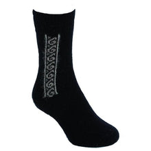 Load image into Gallery viewer, 9943 Koru Sock - Light casual plain knit sock with elasticated rib cuff and koru motif on both sides.