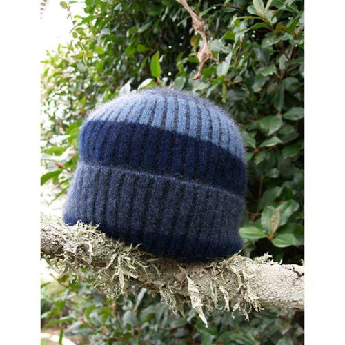 Possum and Merino  CK615 Childs Stripe Rib Beanie - The ribbed construction of this beanie provides a secure fit that will expand to accommodate a wide range of sizes. Suitable for children from 6 months to 10 years of age.