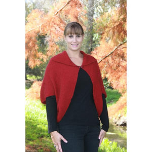 9996 Weka Cape - Shorter hip length cape with button fastening.