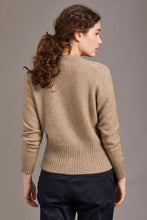 Load image into Gallery viewer, Possum and Merino  5034 Rib Cardi is knitted using our carefully sourced Natural Fibre blend of Possum Fur, Merino Wool and Mulberry Silk and finished with feature Shell Buttons, our Possum Merino Rib Cardi is a gorgeous take on a classic cardigan.  Rib detailing on the sleeve and hem partnered with a Deep V Neckline help to create a timeless, tailored look.