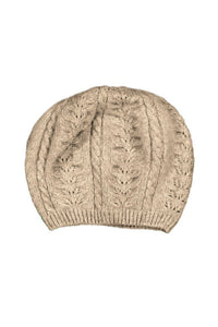 6020 Cable Beret (and Beanie) - Experience the luxury and warmth with this Possum Merino beret blended with Mulberry Silk that has been specially crafted for you. Enliven your outfit with this McDonald hat along with matching 622 Cable Glovelet and 669 Cable Scarf to step out in style.