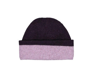 6102 Two Toned Beanie (Reversible) - Choose which colours to wear from McDonald's reversible beanie. Made from McDonald’s Possum Merino blended with Mulberry Silk, this beanie is an essential. Feel the luxury with this versatile item.  This style is also offered in our Heritage Collection blend in the following colours: Lilac/Plum, and Silver/Plum. To learn more about our Heritage Collection. 