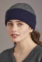 Load image into Gallery viewer, 6102 Two Toned Beanie (Reversible) - Choose which colours to wear from McDonald&#39;s reversible beanie. Made from McDonald’s Possum Merino blended with Mulberry Silk, this beanie is an essential. Feel the luxury with this versatile item.  This style is also offered in our Heritage Collection blend in the following colours: Lilac/Plum, and Silver/Plum. To learn more about our Heritage Collection. 