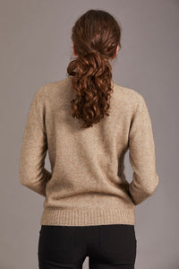 6129 Crew Neck Jersey with Lace Detail