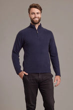 Load image into Gallery viewer, 620 Short Zip Rib Sleeve Sweater - a classic yet distinctive sweater made from the ultimate combination of natural fibers for warmth without weight. The Short Zip Sweater that will take you anywhere and last you many seasons to come. 