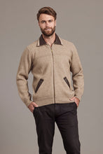 Load image into Gallery viewer, 649 Lambskin Collar Jacket - A classic jacket to rule them all.  A masterpiece of workmanship that combines New Zealand Merino wool, Possum fur with Mulberry Silk and high quality lambskin into luxury.  The lambskin collar and pockets sit beautifully among a rack-stitch knit at the front and a