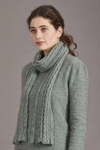 Load image into Gallery viewer, Possum and Merino  669 Cable Scarf - Feel the luxurious warmth as you wrap this beautifully soft scarf on your neck. Style by adding a touch of colour to your neutral outfit or toning down a bright outfit with your selection from our beautiful range of colours. McDonald NZ’s Possum Merino and Mulberry Silk Cable Scarf features the intricate detail of the cable knit structure. An essential accessory for every wardrobe.