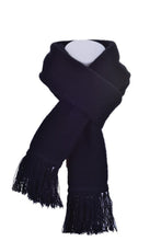Load image into Gallery viewer, 674 Plain Tubular Scarf - You cannot go wrong with the classic fringed Plain tubular scarf. This Possum Merino neck scarf blended with Mulberry Silk is the perfect way to keep warm with its double thickness. Tie it how you like and step out in style.  Match this with our 675 Plain Tubular Beanie,  style 675, to create the simple, yet attractive look.