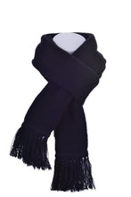 Load image into Gallery viewer, 674 Plain Tubular Scarf - You cannot go wrong with the classic fringed Plain tubular scarf. This Possum Merino neck scarf blended with Mulberry Silk is the perfect way to keep warm with its double thickness. Tie it how you like and step out in style.  Match this with our 675 Plain Tubular Beanie,  style 675, to create the simple, yet attractive look. 35% Possum Fur, 55% Merino Wool, 10% Pure Mulberry Silk. 150cm x 17cm approx. size.