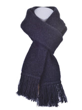 Load image into Gallery viewer, 674 Plain Tubular Scarf - You cannot go wrong with the classic fringed Plain tubular scarf. This Possum Merino neck scarf blended with Mulberry Silk is the perfect way to keep warm with its double thickness. Tie it how you like and step out in style.  Match this with our 675 Plain Tubular Beanie,  style 675, to create the simple, yet attractive look. 35% Possum Fur, 55% Merino Wool, 10% Pure Mulberry Silk. 150cm x 17cm approx. size.