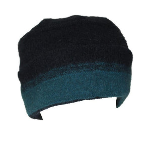 Possum and Merino  9707 Taupo Hat - Structured double thickness hat with a generous turnback.  Stripe detail on turnback features raised stitch detail.    One size only 