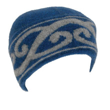 Load image into Gallery viewer, Possum and Merino  9860 Aroha Beanie - Single thickness beanie with Putiki motif on turn back cuff.  Comes in 6 distinctive colours.    One size only