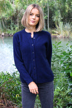 Load image into Gallery viewer, 9937 Plain Button Cardigan - Timeless crew neck cardigan.&#39;