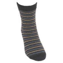 Load image into Gallery viewer, 9953 Multi Striped Sock - Light casual plain knit sock with elasticated rib cuff featuring multi colour stripe.