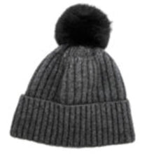 Load image into Gallery viewer, Possum and Merino.  KO2013 Fur Pom Pom Beanie - This Fur Pom Pom Beanie is made from a luxurious blend of possum fur and superfine New Zealand Merino wool.  So soft and warm you’ll never want to take it off.  Make a set with KO1018 Fur Pom Pom Scarf.  One size.  Made proudly in New Zealand from a premium blend of 40% possum fur, 50% merino lambswool &amp; 10% mulberry silk. 