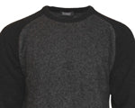 Possum and Merino   KO865 Two Tone Raglan Jumper - A classic raglan sleeve jumper featuring a crew neck and contrasting sleeves and trims  Made proudly in New Zealand from a premium blend of 40% possum fur, 50% merino lambswool and 10% mulberry silk 