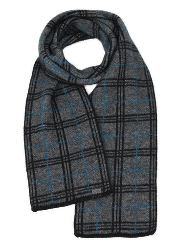 Possum and Merino  KO158 Tartan Scarf - A plain scarf using an open tartan pattern.  One size only  Made proudly in New Zealand from a premium blend of 40% possum fur, 50% merino lambswool & 10% mulberry silk. 