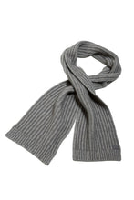 Load image into Gallery viewer, Possum and Merino  KO1020 Ribbed Scarf - An extra wide scarf in a chunky rib design.  Makes a set with KO2020 Ribbed Beanie    One size - Approx. 22cm wide x 156cm long.  Made proudly in New Zealand from a premium blend of 40% possum fur, 50% merino lambswool &amp; 10% mulberry silk. 