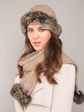 Load image into Gallery viewer, Possum and Merino  KO200 Fur Trim Beanie - A gorgeous and warm beanie, large enough to pull right down over your ears to keep out the winter chill. Generously trimmed with luxurious possum fur.  Make a set with KO56 Fur Trim Gloves.  One Size  Made proudly in New Zealand from a premium blend of 40% possum fur, 50% merino lambswool &amp; 10% mulberry silk.
