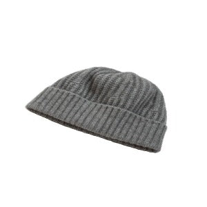 Possum and Merino  KO2020 Ribbed Beanie - A chunky, ribbed beanie with a turned back edge.  Mkes a set with KO1020 Ribbed Scarf  One size.  Made proudly in New Zealand from a premium blend of 40% possum fur, 50% merino lambswool & 10% mulberry silk. 