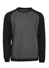 Load image into Gallery viewer, Possum and Merino   KO865 Two Tone Raglan Jumper - A classic raglan sleeve jumper featuring a crew neck and contrasting sleeves and trims  Made proudly in New Zealand from a premium blend of 40% possum fur, 50% merino lambswool and 10% mulberry silk.