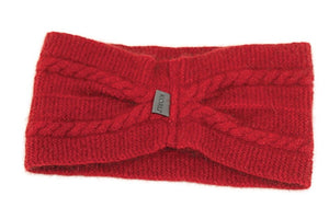 Possum and Merino  KO94 Cable Headband - Headband in a classic cable pattern.  Make a set with KO132 Cable Scarf and KO62 Cable Glovelets.  One Size.  Made proudly in New Zealand from a premium blend of 40% possum fur, 50% merino lambswool & 10% mulberry silk.
