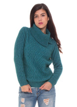 Load image into Gallery viewer, Possum and Merino  KO529 - This chunky cable jumper is a casual relaxed style.  Great paired with jeans for weekend wear or an everyday casual look.   Made proudly in New Zealand from a premium blend of 40% possum fur, 50% merino lambswool &amp; 10% mulberry silk.  