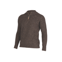 Load image into Gallery viewer, Possum and Merino  MS1433 Mount - Rib and Plain Zip and Collar Sweater.  Rugged outdoor wear.