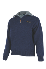 Load image into Gallery viewer, Possum and Merino  MS1645 Tasman - A plain half zip sweater. Rugged outdoor wear.  Manufactured using a double layer process (36.6°) 
