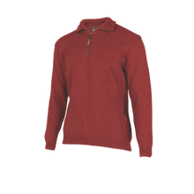 Load image into Gallery viewer, Possum and Merino  MS1724 Legend - Half Zip Plain Knit Sweater.  Rugged outdoor wear. 
