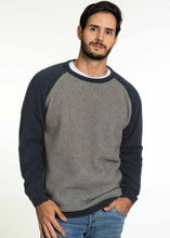 Load image into Gallery viewer, Possum and Merino   KO865 Two Tone Raglan Jumper - A classic raglan sleeve jumper featuring a crew neck and contrasting sleeves and trims  Made proudly in New Zealand from a premium blend of 40% possum fur, 50% merino lambswool and 10% mulberry silk 