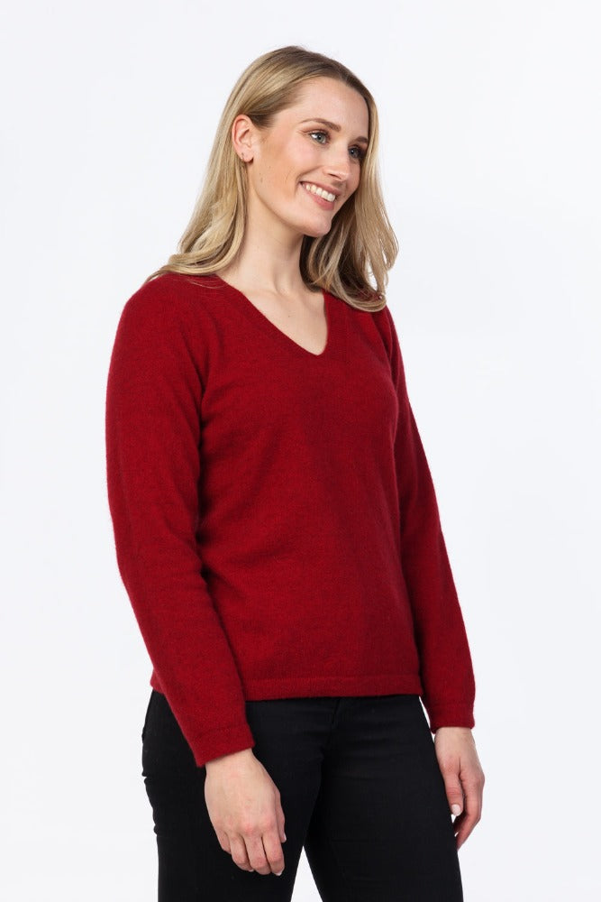 NB396 Vee Neck Plain Sweater - A plain knit sweater which makes it a wardrobe essential.  Manufactured using seamless technology.    Fitting style is Regular – A classic standard fit.