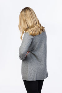 Possum and Merino  NB498 Wrap Jacket - Wrap up warm in this jacket - a fashionable and essential style.  Has an extendable cuff to suit any arm length.   Yarn - Luxury Blend 20% Possum fibre 70% Superfine Merino wool (17.5 Micron) 10% Silk