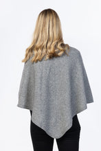 Load image into Gallery viewer, Possum &amp; Merino.  NB698 Poncho (plain) - A classic, crew neck poncho in a light weight finish.  Available in a variety of colours.