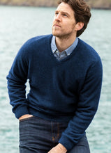 Load image into Gallery viewer, Possum and Merino  NW1002 Oxford Vee - Your must-have core item, relaxed fit in single jersey, Whole Garment seamless construction.   Composition - 40% Possum Fur, 53% Merino, 7% Silk