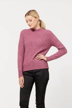 Load image into Gallery viewer, Possum and Merino.  5017 Yoke Neck Cable Jersey - The Yolk Neck feature with mini cable detail on this new addition to our jersey range is lovely, feminine and very flattering. From weekend jeans to high waist skirts and trousers, we keep finding new and exciting ways to enjoy its easy elegance.      Mid weight knit for warmth and comfort Mini Cable Detail 35% Possum Fur, 55% Merino Wool, 10% Pure Mulberry Silk New Zealand Designed and Manufactured Natural and Sustainable