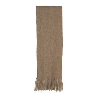 Flax Plain Scarf Possum and Merino  NX102 Plain Scarf - A fringed scarf using a blend of Possum Fur and Merino Wool.