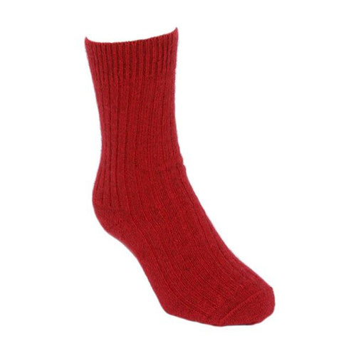 9902 Casual Rib Sock - Ribbed mid-calf length sock made from a luxurious blend of possum fur and superfine New Zealand Merino wool.