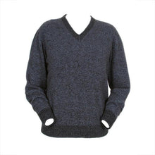 Load image into Gallery viewer, 9830 Men&#39;s Plain V Neck Jumper - Plain V-neck with ribbed band and cuffs.